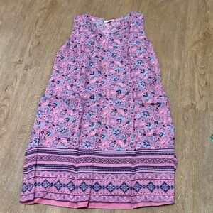 J. Jill Pink and Blue Floral Dress